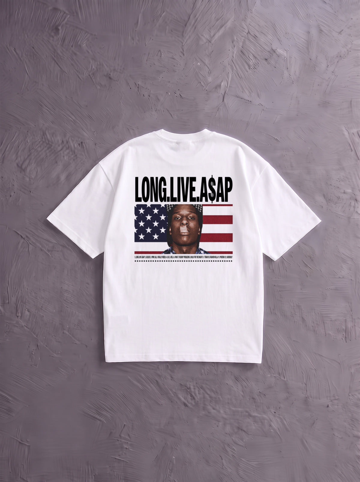 ASAP ROCKY T-SHIRT (WITH BACKPRINT)