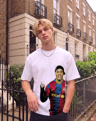 RONALDINHO T-SHIRT (WITH BACKPRINT)